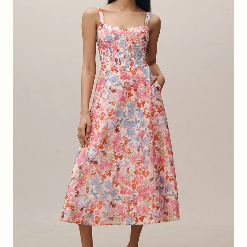 Bardot Lilah Corset Midi Dress